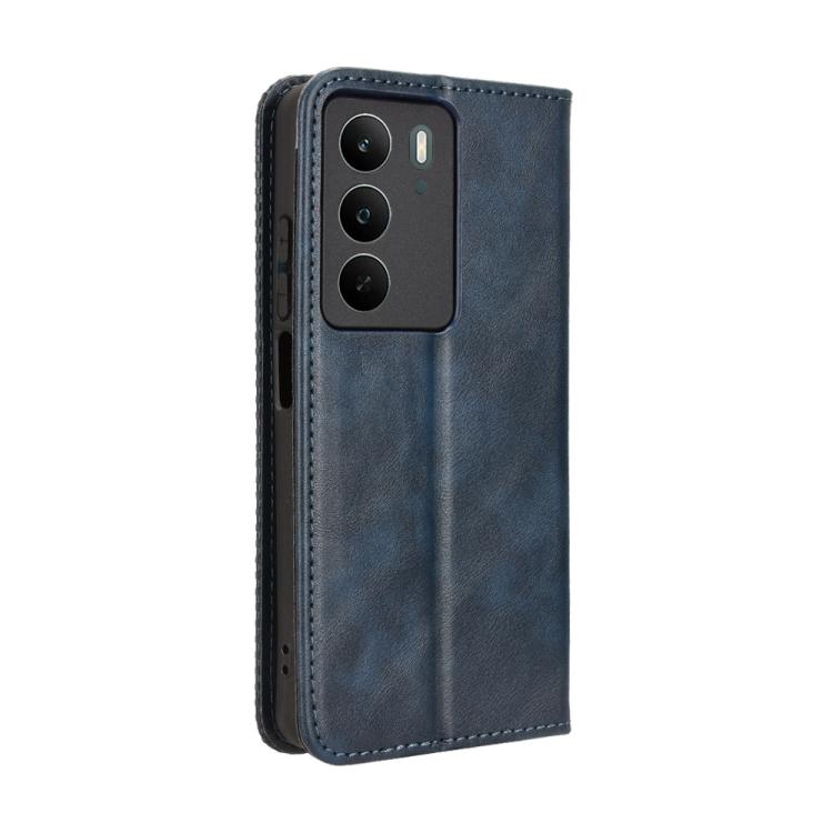 For Realme C71 4G Magnetic Buckle Retro Texture Leather Phone Case