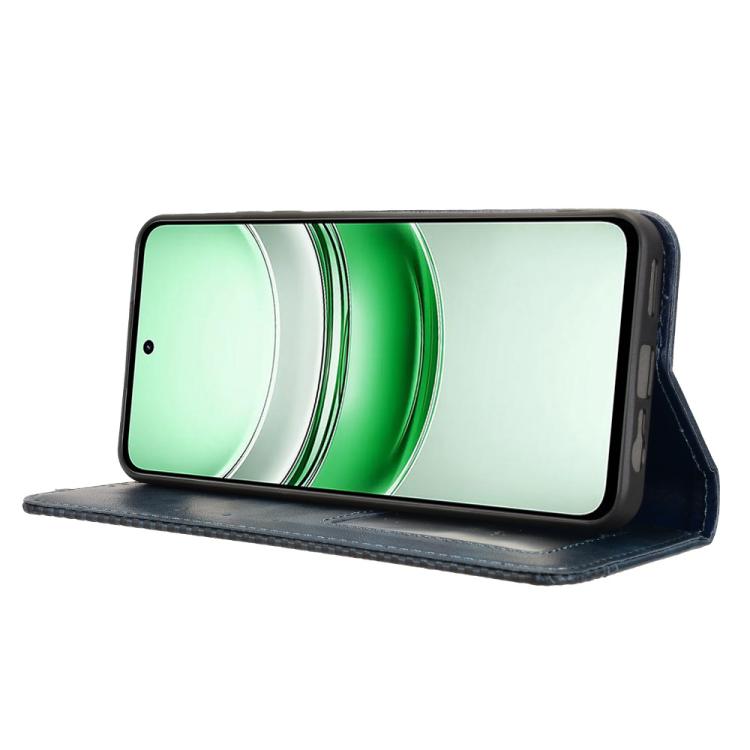For Realme C71 4G Magnetic Buckle Retro Texture Leather Phone Case