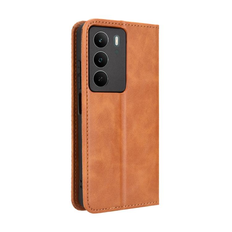 For Realme C71 4G Magnetic Buckle Retro Texture Leather Phone Case