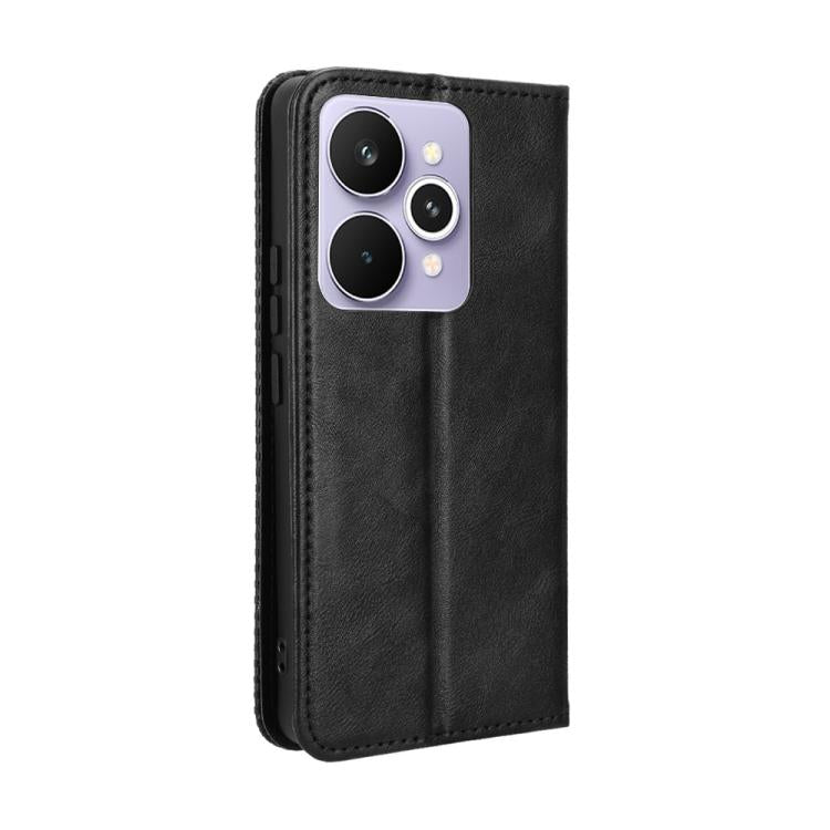 For Realme 15 5G / 15 Pro 5G Magnetic Buckle Retro Texture Leather Phone Case