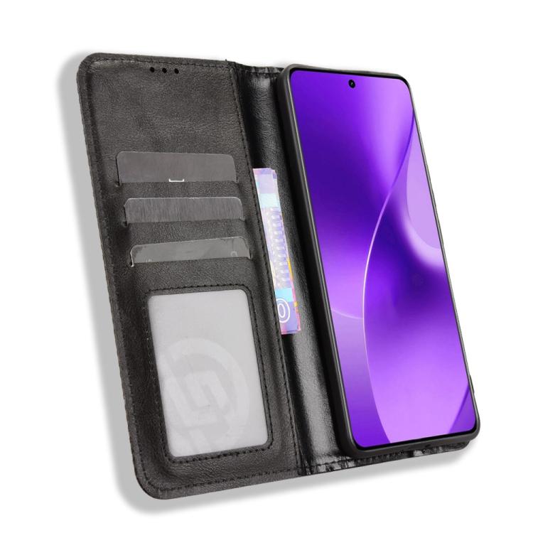 For Realme 15 5G / 15 Pro 5G Magnetic Buckle Retro Texture Leather Phone Case