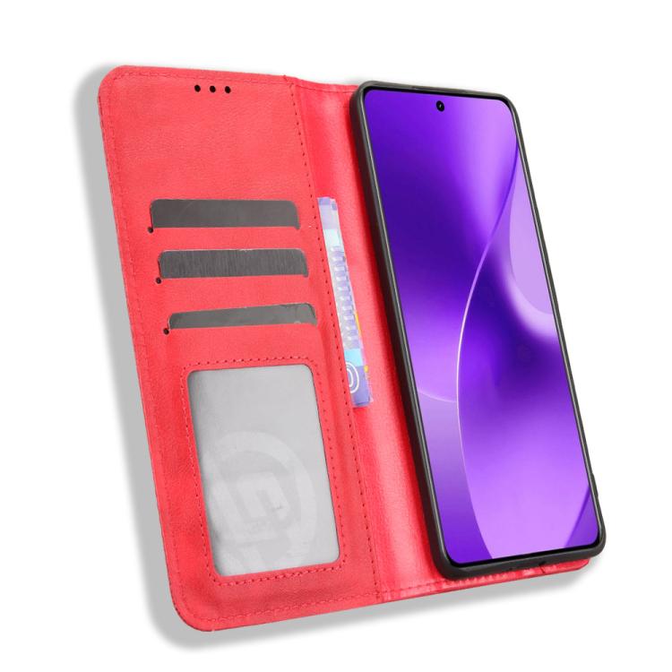 For Realme 15 5G / 15 Pro 5G Magnetic Buckle Retro Texture Leather Phone Case