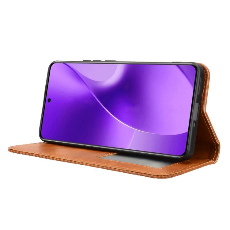For Realme 15 5G / 15 Pro 5G Magnetic Buckle Retro Texture Leather Phone Case