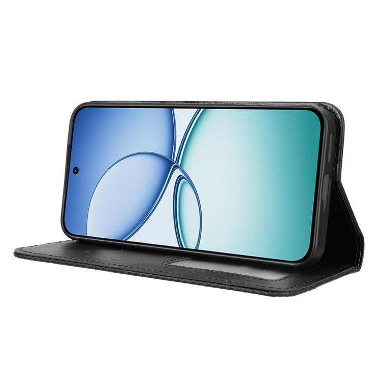 For Realme 15T 5G Magnetic Buckle Retro Texture Leather Phone Case