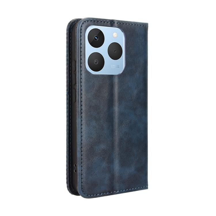 For Realme 15T 5G Magnetic Buckle Retro Texture Leather Phone Case