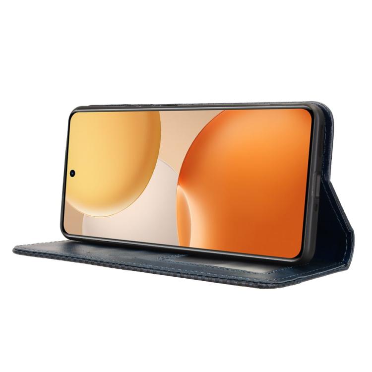 For Realme P4 5G Magnetic Buckle Retro Texture Leather Phone Case