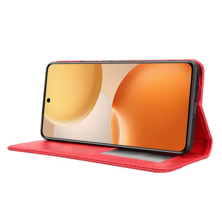 For Realme P4 Pro 5G Magnetic Buckle Retro Texture Leather Phone Case