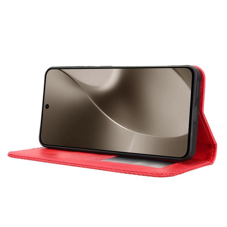 For Realme 15 SEA Magnetic Buckle Retro Texture Leather Phone Case
