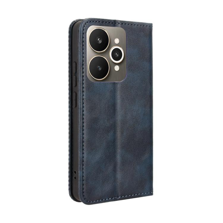 For Realme 15 SEA Magnetic Buckle Retro Texture Leather Phone Case