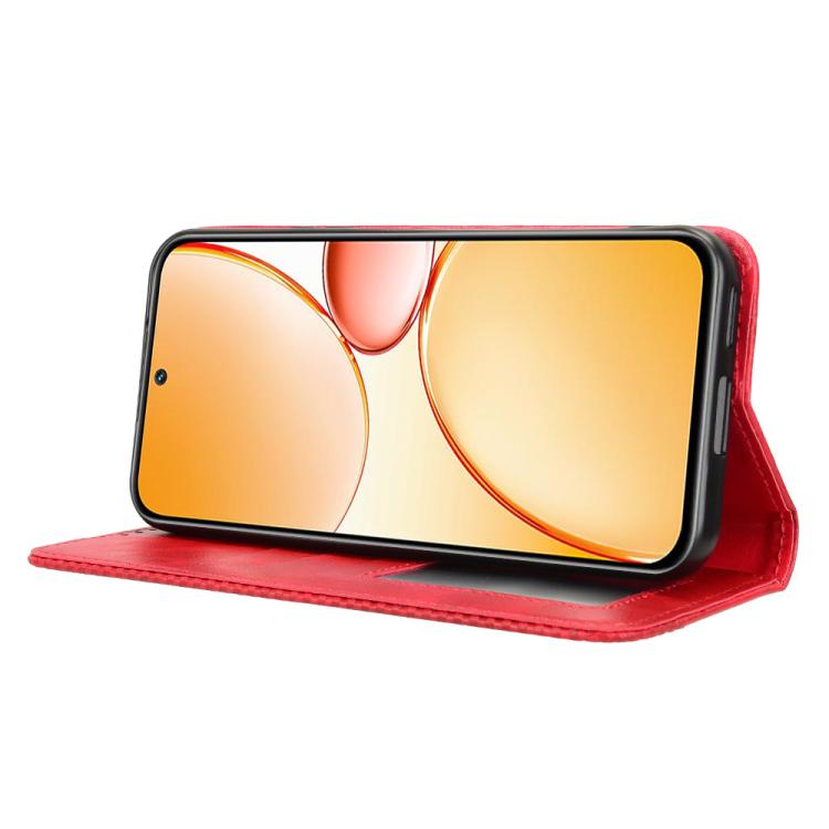 For Realme C85 Pro 4G Magnetic Buckle Retro Texture Leather Phone Case