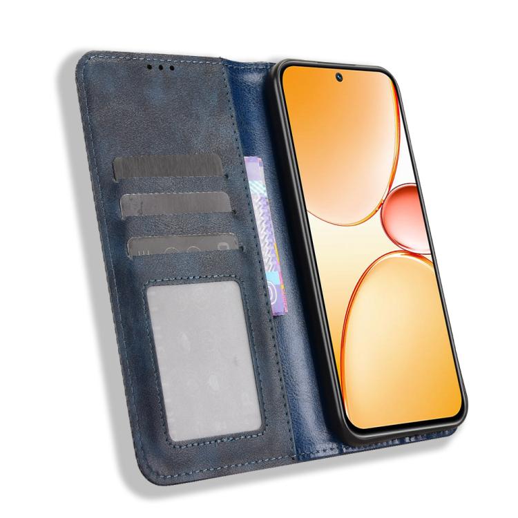 For Realme C85 Pro 4G Magnetic Buckle Retro Texture Leather Phone Case