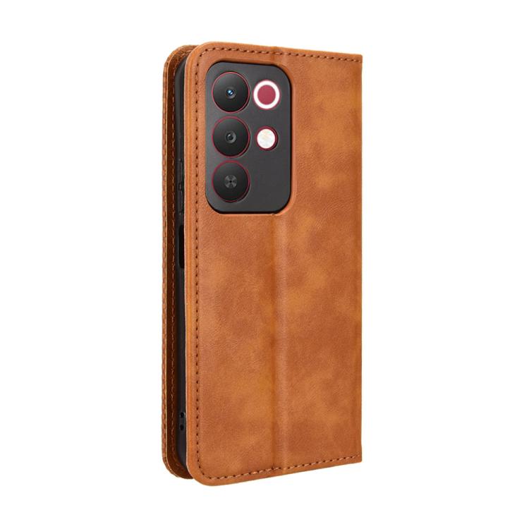 For Realme C85 Pro 4G Magnetic Buckle Retro Texture Leather Phone Case