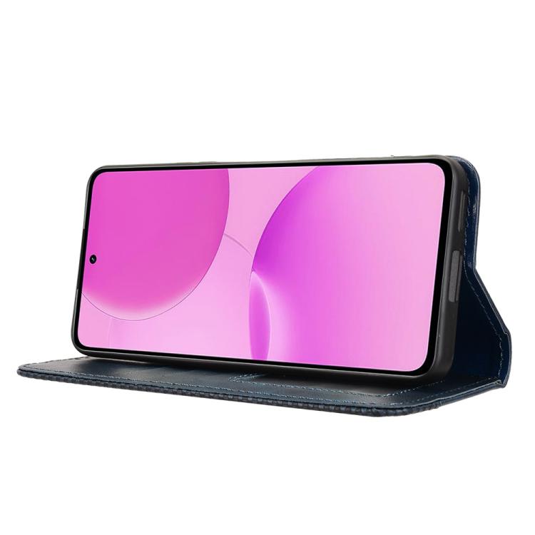 For Realme P4x 5G Magnetic Buckle Retro Texture Leather Phone Case