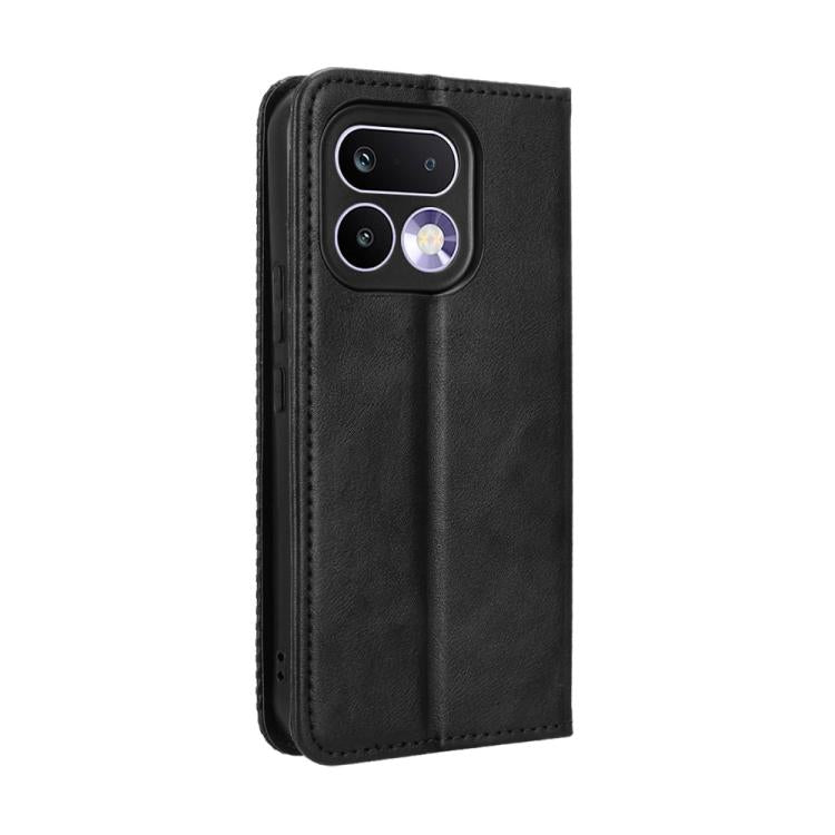 For Realme 16 Pro 5G Magnetic Buckle Retro Texture Leather Phone Case