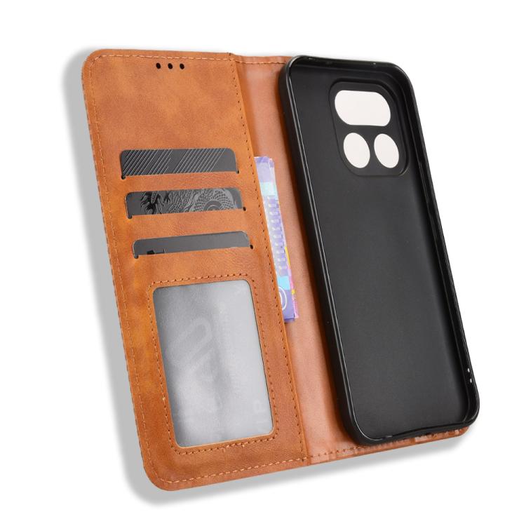 For Realme 16 Pro 5G Magnetic Buckle Retro Texture Leather Phone Case