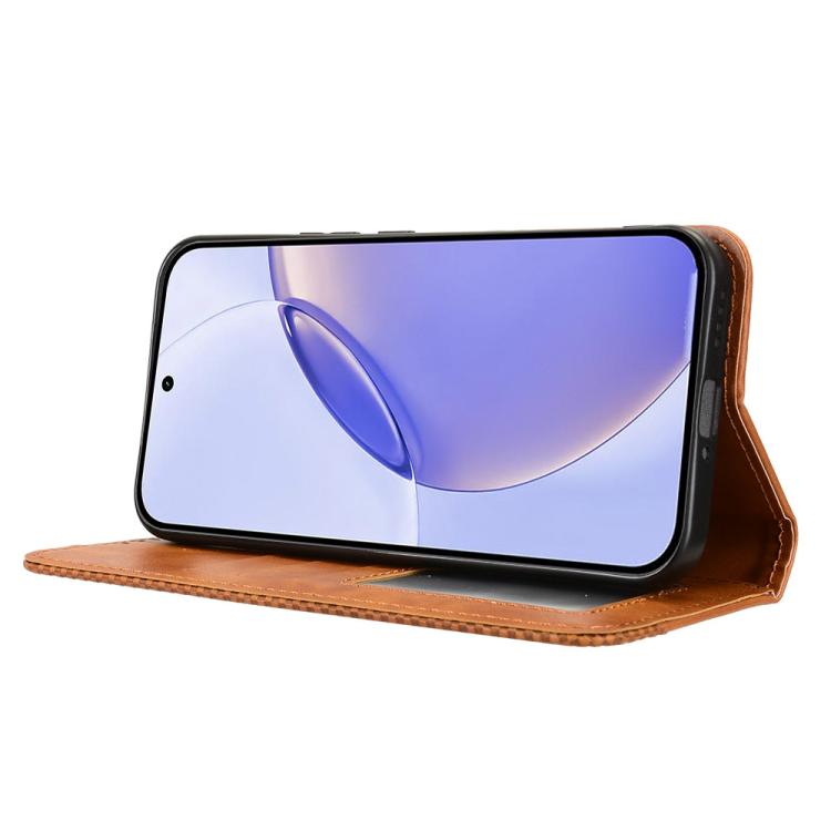 For Realme 16 Pro 5G Magnetic Buckle Retro Texture Leather Phone Case