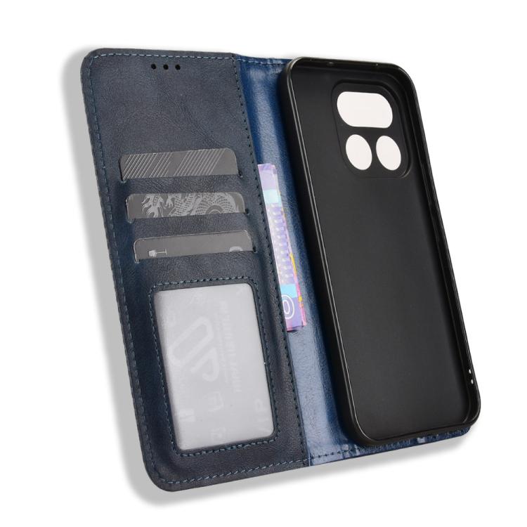 For Realme 16 Pro+ 5G Magnetic Buckle Retro Texture Leather Phone Case