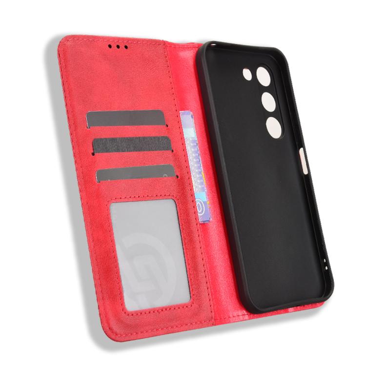 For Realme C83 5G / P4 Lite 5G Magnetic Buckle Retro Texture Leather Phone Case