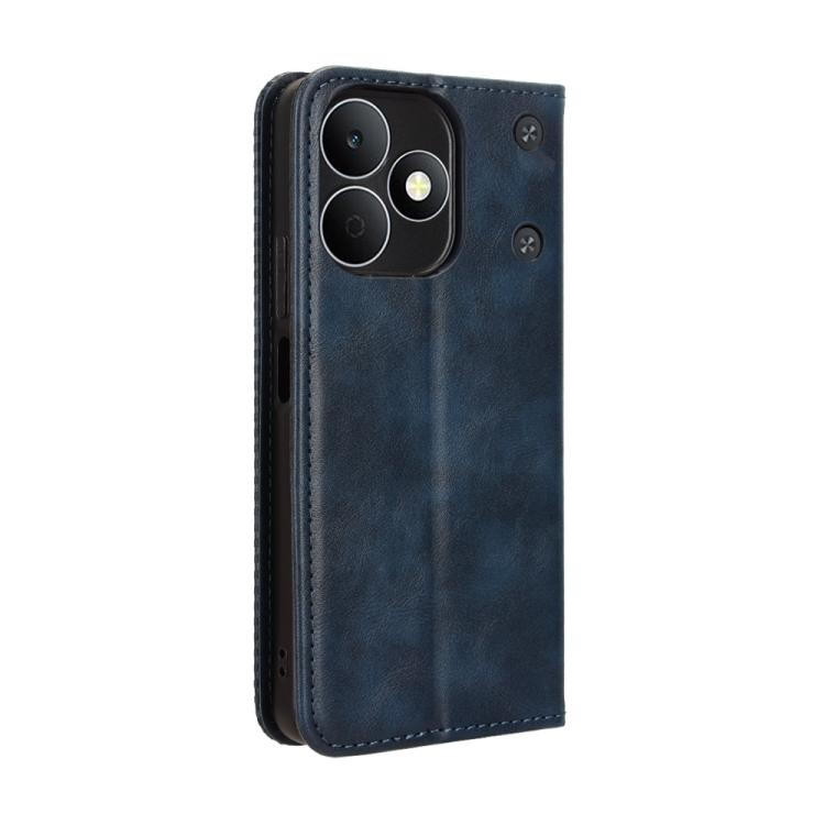 For Realme Note 80 4G Magnetic Buckle Retro Texture Leather Phone Case