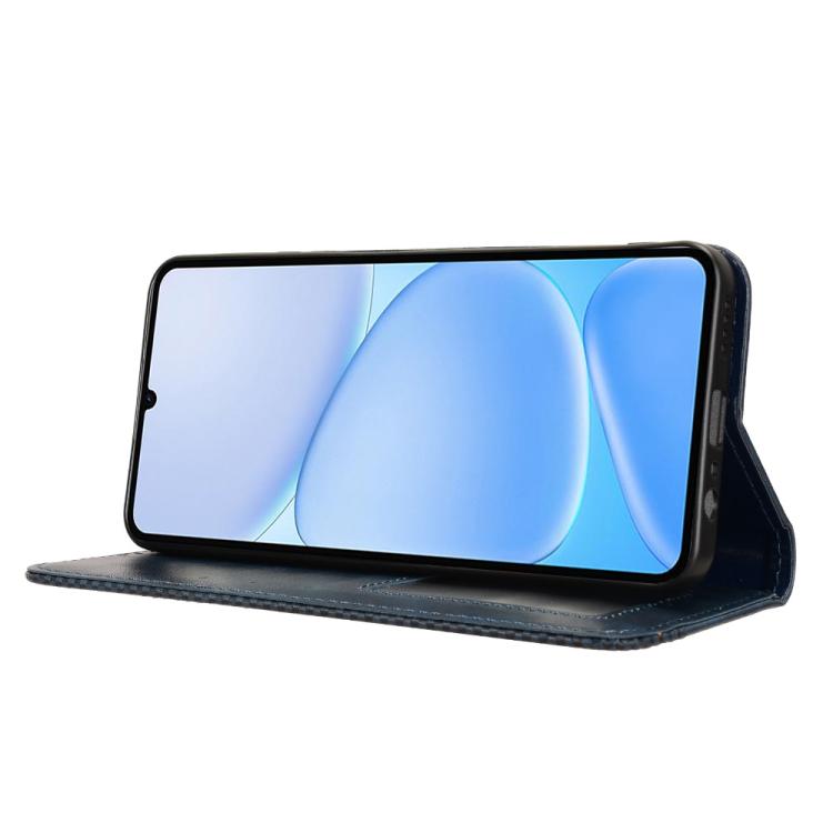 For Realme Note 80 4G Magnetic Buckle Retro Texture Leather Phone Case