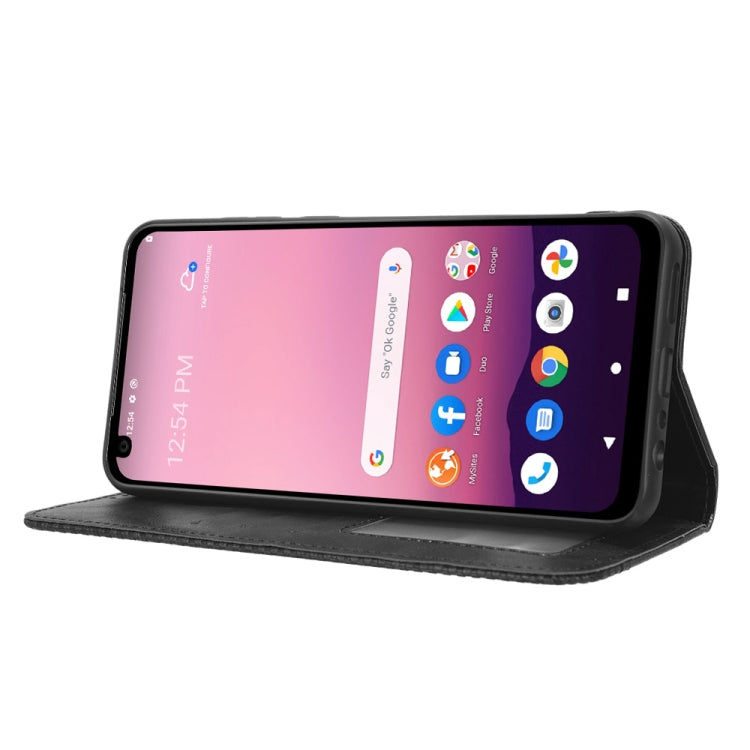 For Orbic Magic 5G R678EL Magnetic Buckle Retro Texture Leather Phone Case