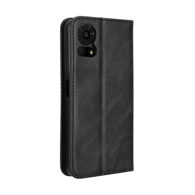 For TCL 50 LE Magnetic Buckle Retro Texture Leather Phone Case