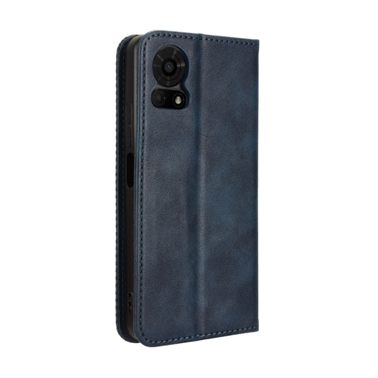 For TCL 50 LE Magnetic Buckle Retro Texture Leather Phone Case