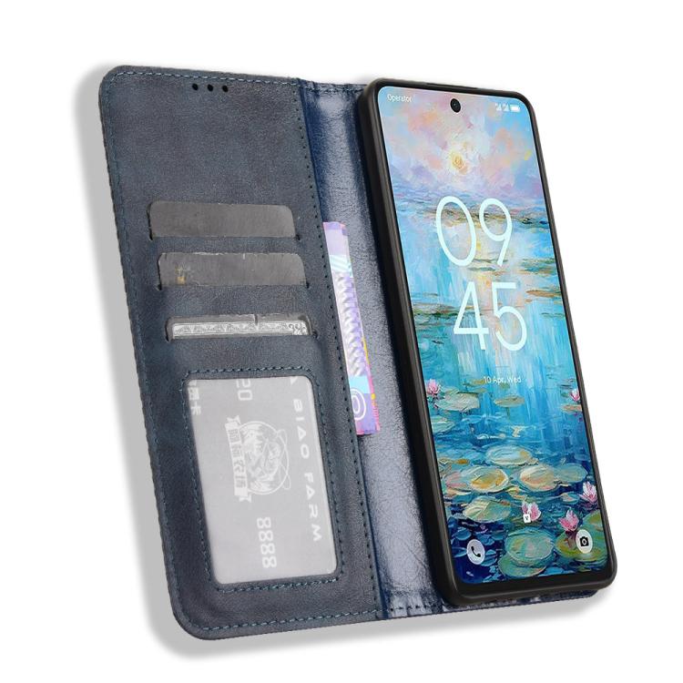 For TCL 50 NxtPaper 5G / 50 Pro NxtPaper 5G Magnetic Buckle Retro Texture Leather Phone Case