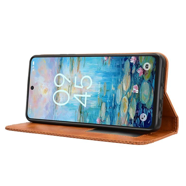 For TCL 50 NxtPaper 5G / 50 Pro NxtPaper 5G Magnetic Buckle Retro Texture Leather Phone Case