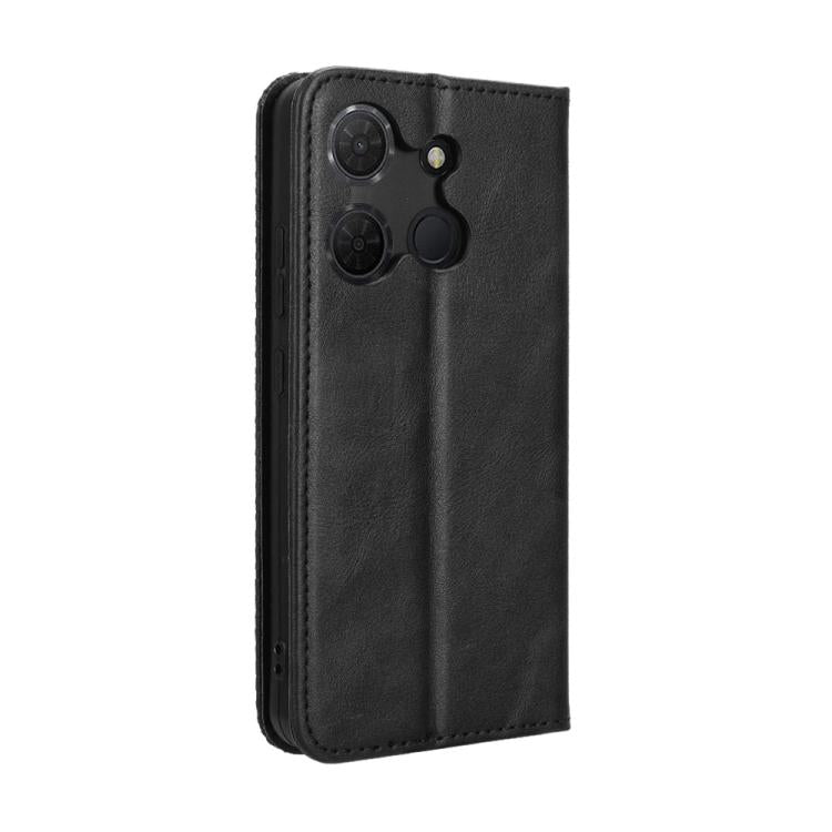For TCL 503 Magnetic Buckle Retro Texture Leather Phone Case