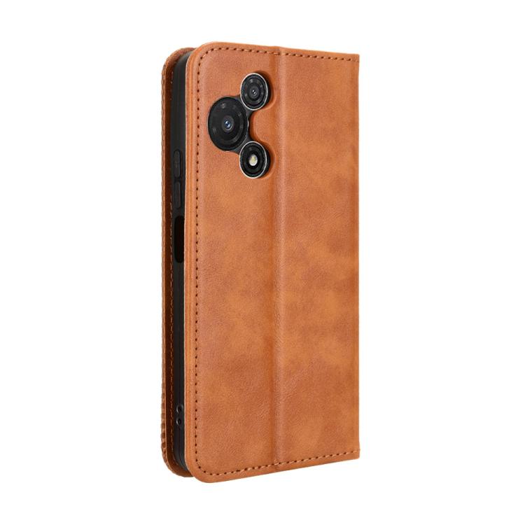 For TCL 60R 5G Magnetic Buckle Retro Texture Leather Phone Case