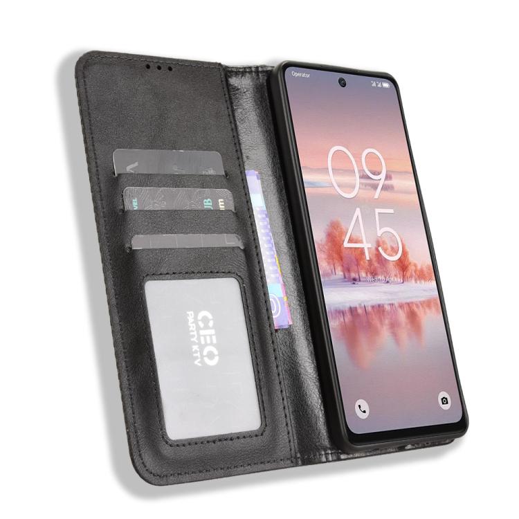 For TCL 60 NxtPaper Magnetic Buckle Retro Texture Leather Phone Case
