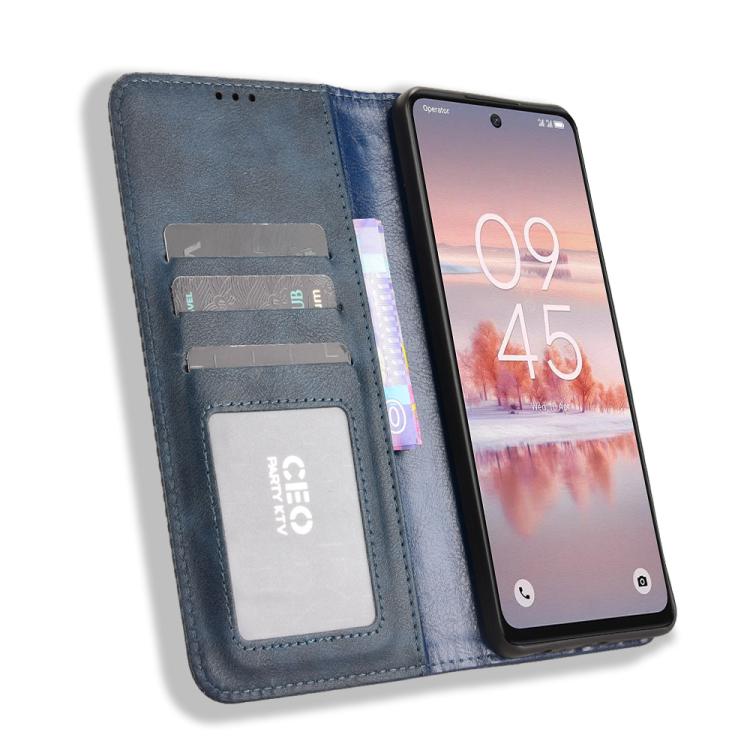 For TCL 60 NxtPaper Magnetic Buckle Retro Texture Leather Phone Case