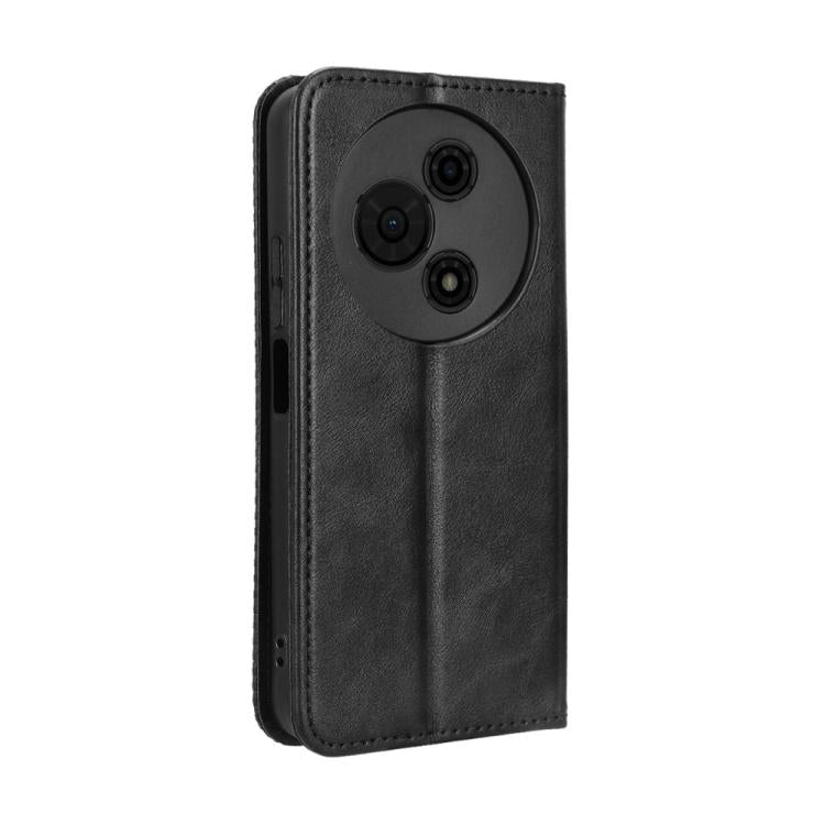 For TCL 605 / 60 SE Magnetic Buckle Retro Texture Leather Phone Case