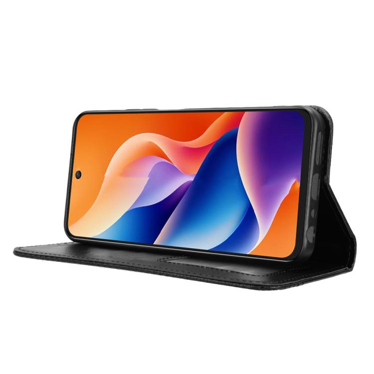 For TCL 605 / 60 SE Magnetic Buckle Retro Texture Leather Phone Case