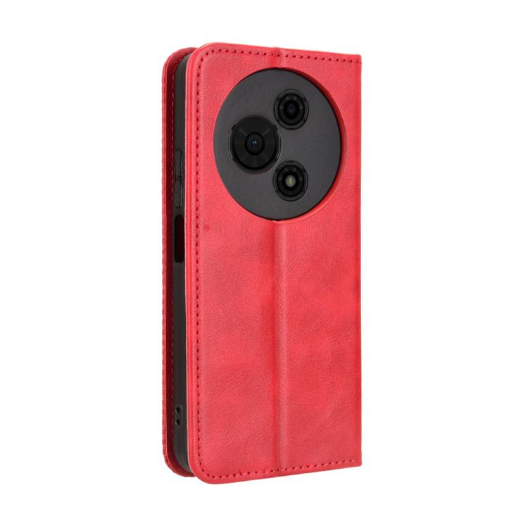 For TCL 605 / 60 SE Magnetic Buckle Retro Texture Leather Phone Case