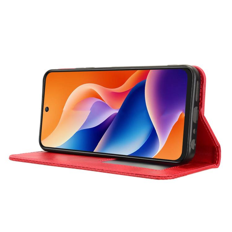 For TCL 605 / 60 SE Magnetic Buckle Retro Texture Leather Phone Case