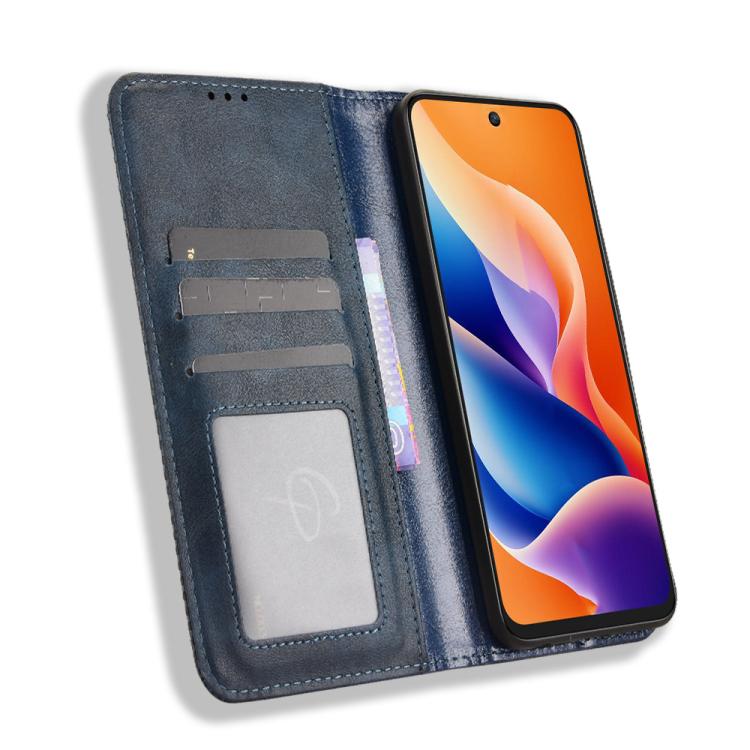 For TCL 605 / 60 SE Magnetic Buckle Retro Texture Leather Phone Case