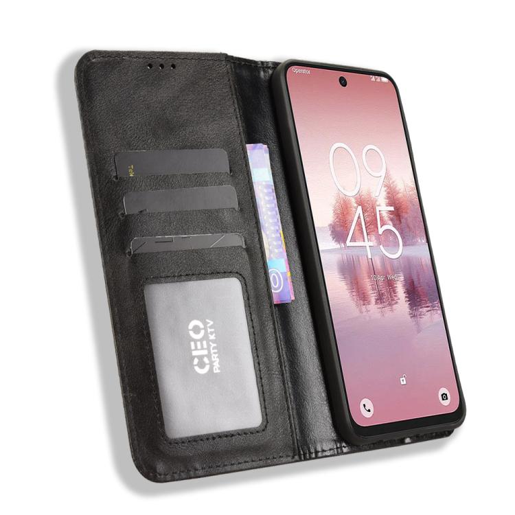 For TCL 60 SE NxtPaper 5G Magnetic Buckle Retro Texture Leather Phone Case