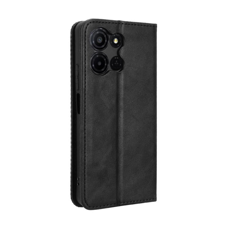 For TCL K32 5G / K33 5G Magnetic Buckle Retro Texture Leather Phone Case