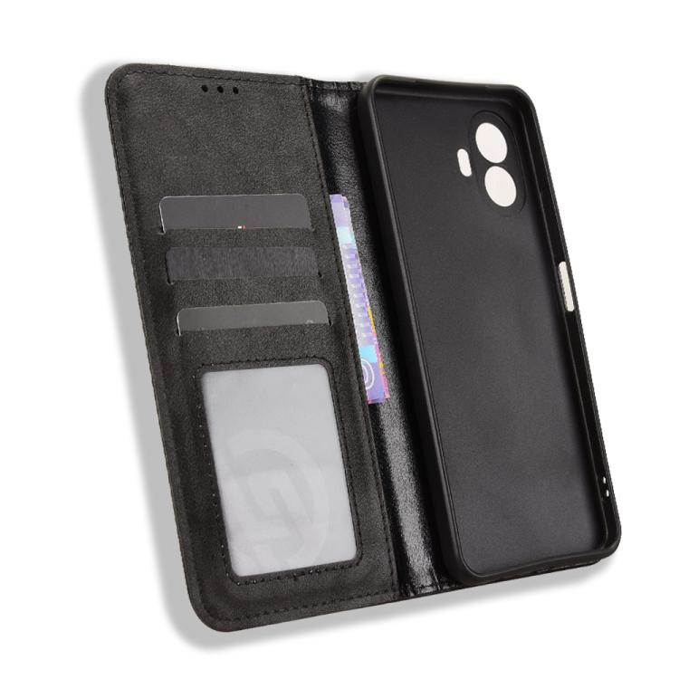For TCL K70 SE T453D Magnetic Buckle Retro Texture Leather Phone Case