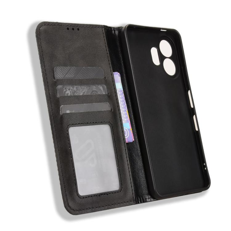 For TCL NxtPaper 70 Pro 5G Magnetic Buckle Retro Texture Leather Phone Case