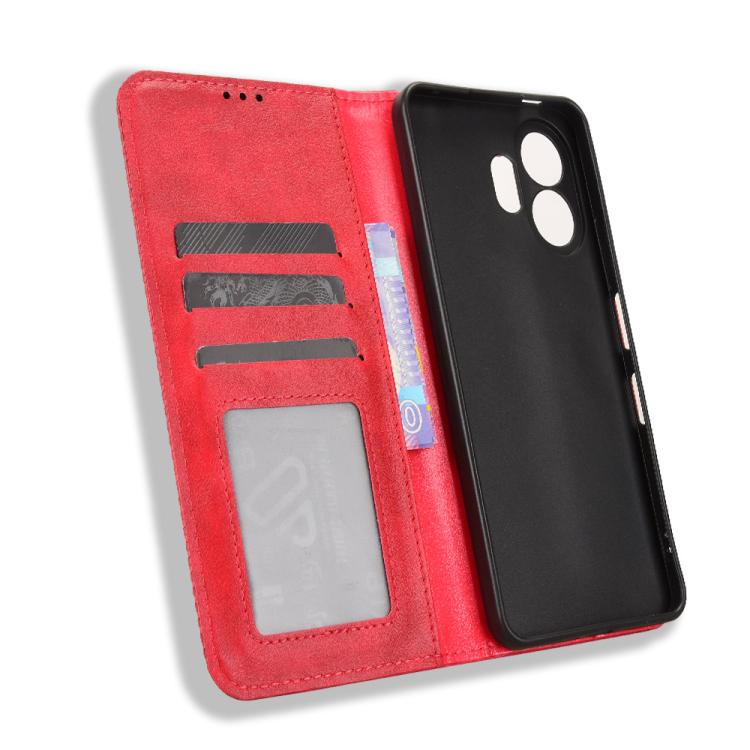 For TCL NxtPaper 70 Pro 5G Magnetic Buckle Retro Texture Leather Phone Case