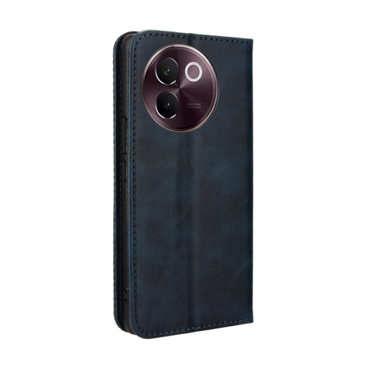 For vivo V30e 5G / V40 Lite 5G Magnetic Buckle Retro Texture Leather Phone Case