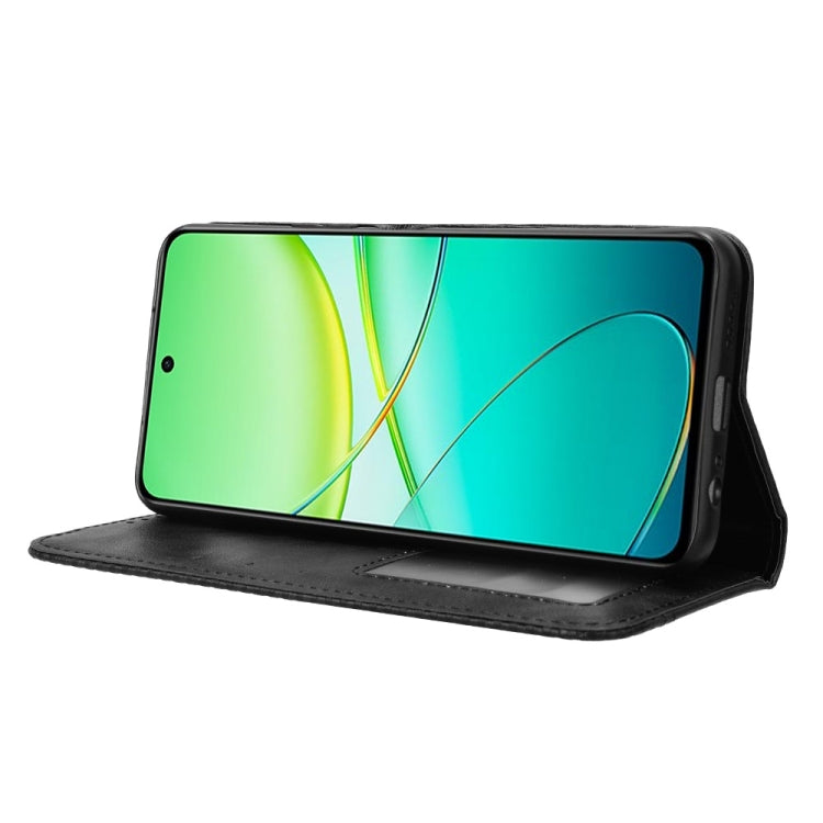 For vivo Y38 5G / Y200i 5G Magnetic Buckle Retro Texture Leather Phone Case