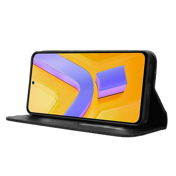For vivo Y200e 5G / Y100 5G IND Magnetic Buckle Retro Texture Leather Phone Case