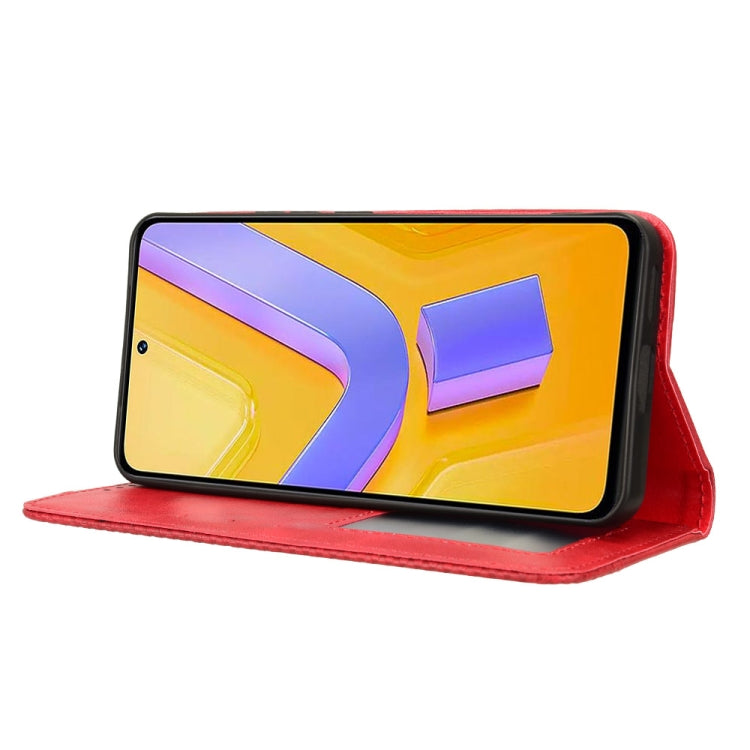 For vivo Y200e 5G / Y100 5G IND Magnetic Buckle Retro Texture Leather Phone Case