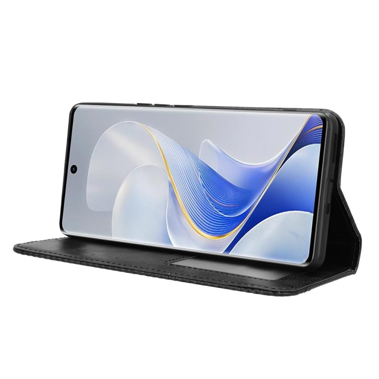 For vivo S19 Pro 5G / V40 5G Magnetic Buckle Retro Texture Leather Phone Case