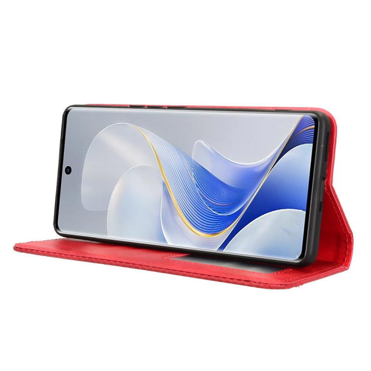 For vivo S19 Pro 5G / V40 5G Magnetic Buckle Retro Texture Leather Phone Case