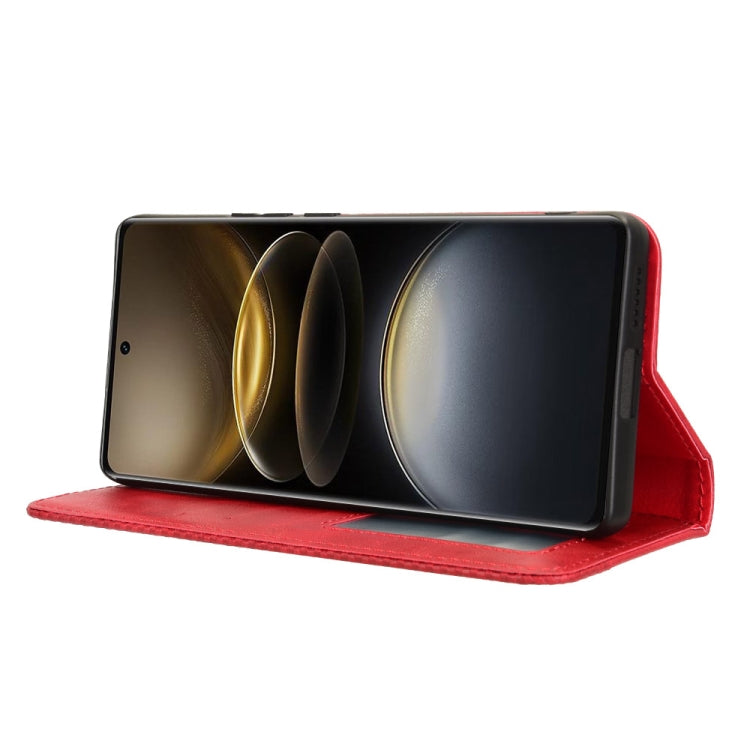 For vivo X100 Ultra 5G Magnetic Buckle Retro Texture Leather Phone Case